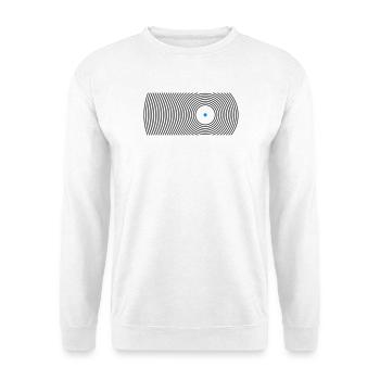 round - Unisex Sweatshirt - white - Front