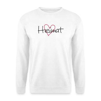 maison de coeur - Sweat-shirt Unisexe - blanc - Devant