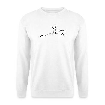6061912 121420594 dressage horse2 ai - Unisex Sweatshirt - white - Front