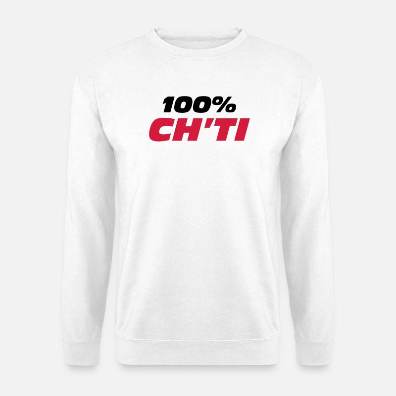 100% Ch'ti - Unisex Pullover - Weiß