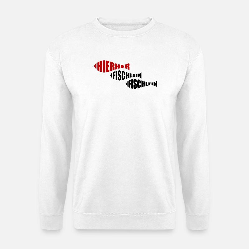 angeln - Unisex Pullover - Weiß