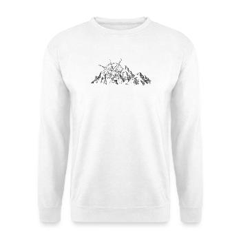 Berge im Freien wilde Natur - Unisex Pullover - Weiß - Vorne