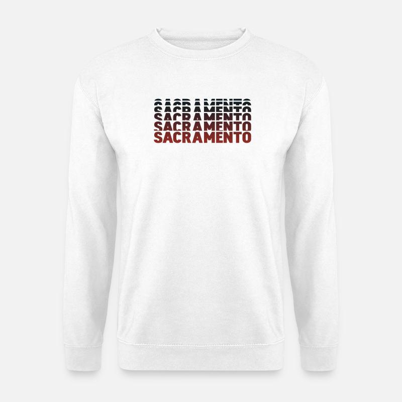 Sacramento Gradient Lettering Multiple - Unisex Sweatshirt - white