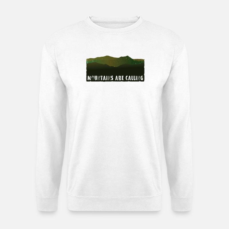 Mountains are Calling | Panorama - Unisex Pullover - Weiß