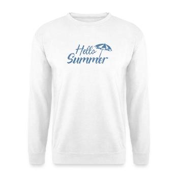 Hello Summer Umbrella - Unisex Sweatshirt - white - Front