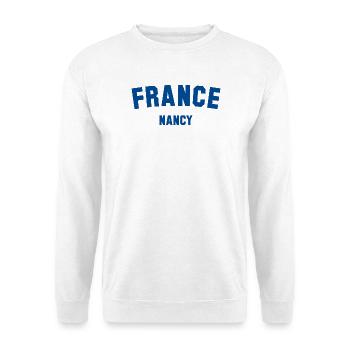 NANCY France - Unisex Pullover - Weiß - Vorne
