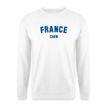 I LOVE CAEN France - Unisex Pullover - Weiß - Vorne