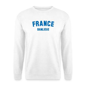 BANLIEUE France - Sweat-shirt Unisexe - blanc - Devant