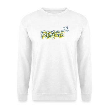 Peace Friede Urkaine Friedenstaube - Unisex Pullover - Weiß - Vorne