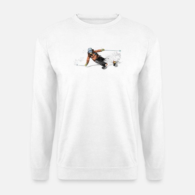 Ski - Unisex Pullover - Weiß
