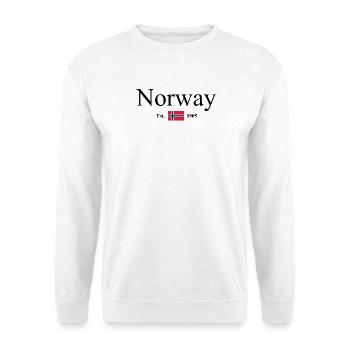 Norvège - Norvège - Norvège - Drapeau - Scandinavie - Sweat-shirt Unisexe - blanc - Devant
