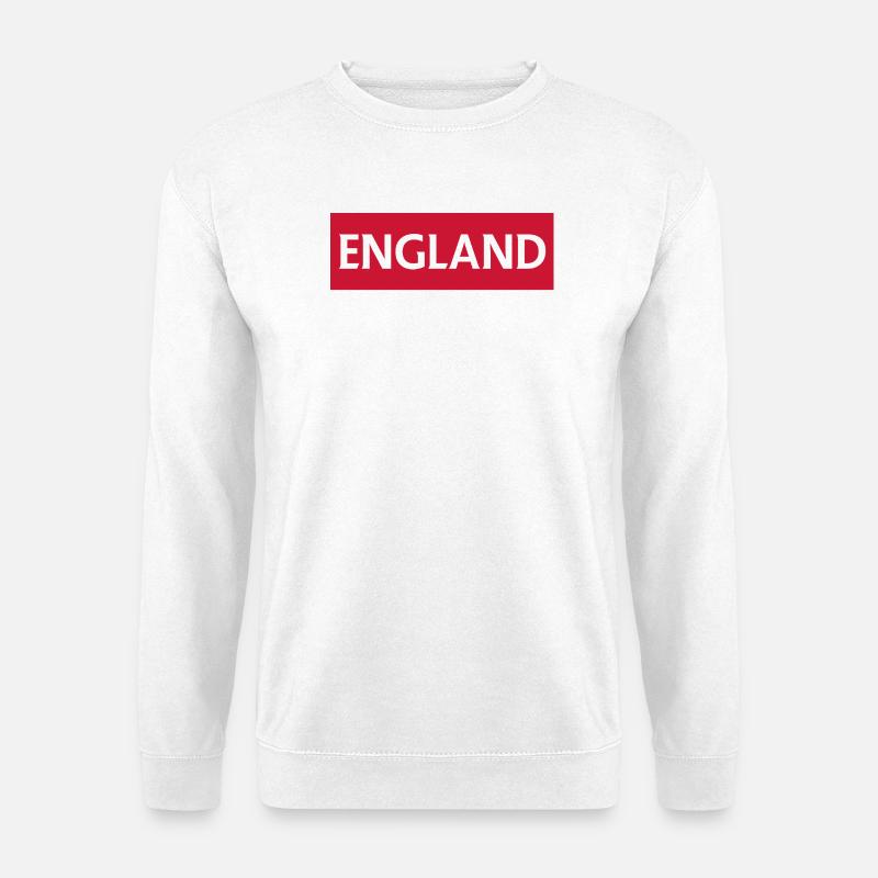 England Farbiges Nationalflaggen-Design - Unisex Pullover - Weiß