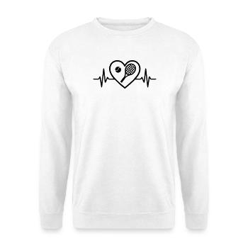 Tennis Heart - Unisex Sweatshirt - white - Front