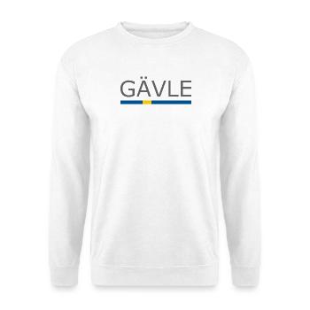 Drapeau de la Suède - Gävle - Sverige - Schweden - Sweat-shirt Unisexe - blanc - Devant