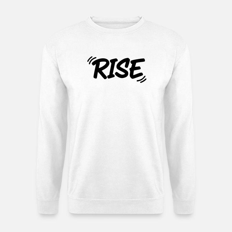 MONTÉE | Lettrage graffiti de motivation - Sweat-shirt Unisexe - blanc