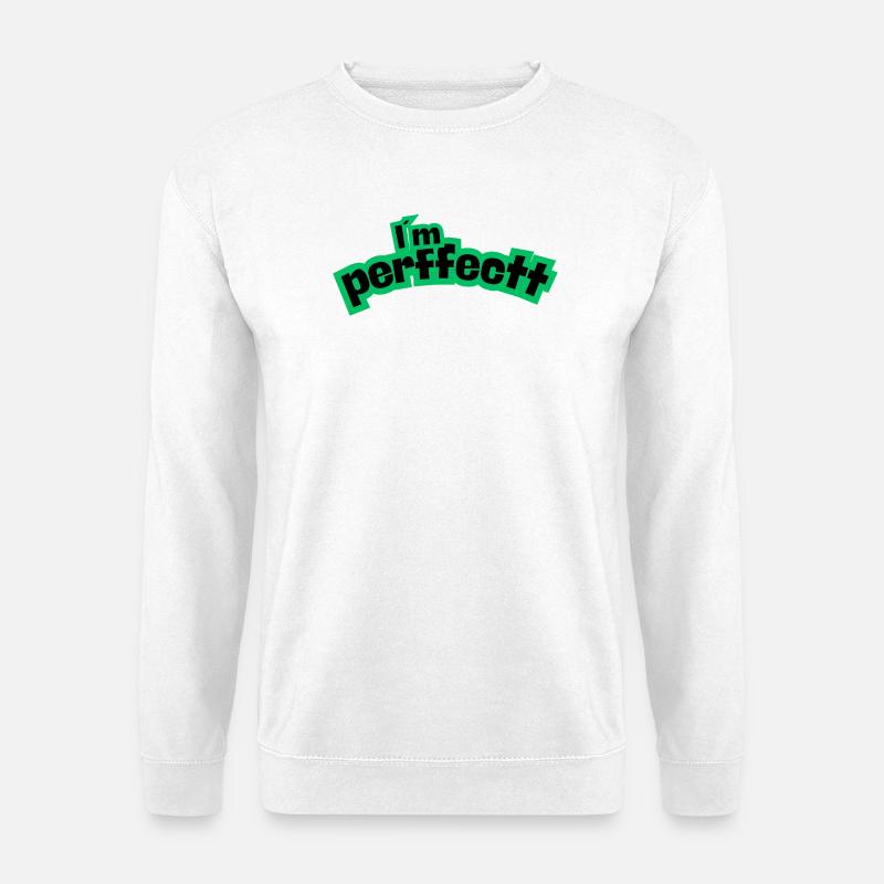 Perfektes Grün - Unisex Pullover - Weiß