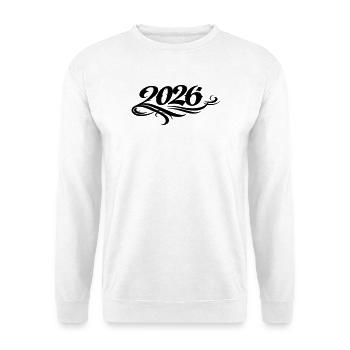 2026 Jahr - Unisex Pullover - Weiß - Vorne