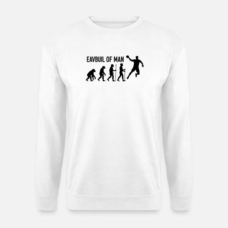 Evolution of Man Leap - Unisex Sweatshirt - white