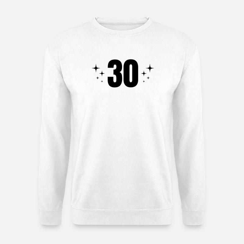 Fête d’anniversaire du 30e anniversaire - Sweat-shirt Unisexe - blanc