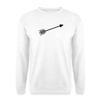 Pfeil - Unisex Pullover - Weiß - Vorne