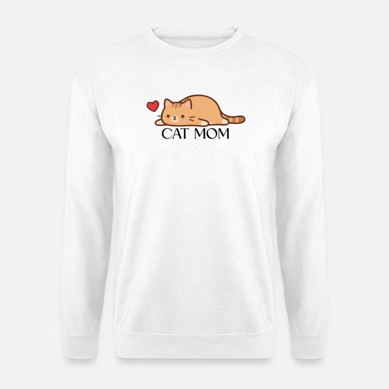 CAT MOM - Unisex Pullover - Weiß