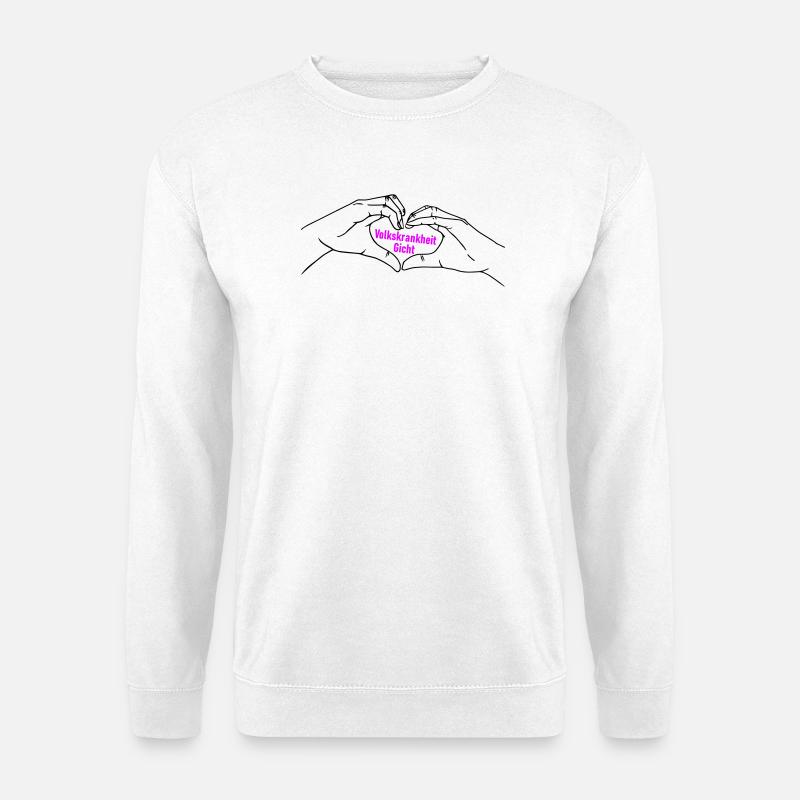 Herz Symbol Gicht - Unisex Pullover - Weiß