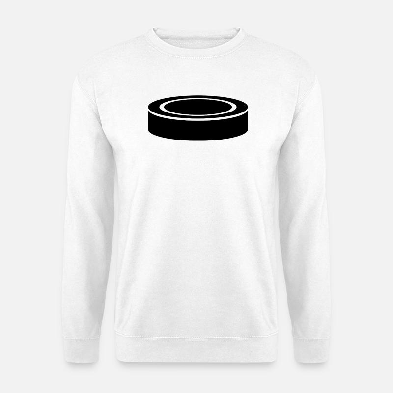 Eishockey-Puck - Unisex Pullover - Weiß