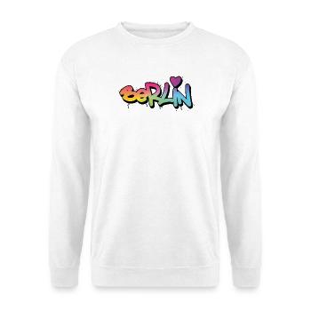 Berlin Graffiti Rainbow Font - Unisex Sweatshirt - white - Front