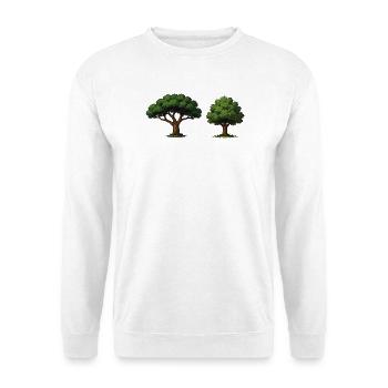 Baumduo Apfelbaum im Gleichgewicht - Unisex Pullover - Weiß - Vorne