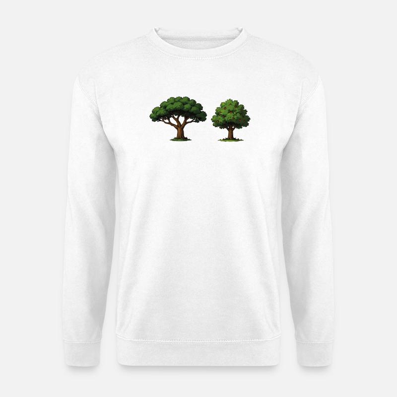 Tree duo apple tree in balance - Unisex Sweatshirt - white