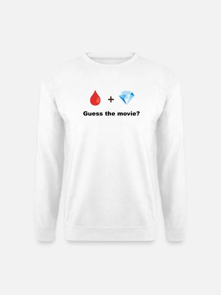 Red Drop und Diamond - Unisex Pullover - Weiß