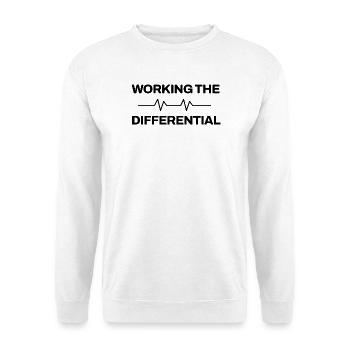 Arzt - Working The Differential - Medizin - Unisex Pullover - Weiß - Vorne - Alina (178cm) & Michal (187cm)