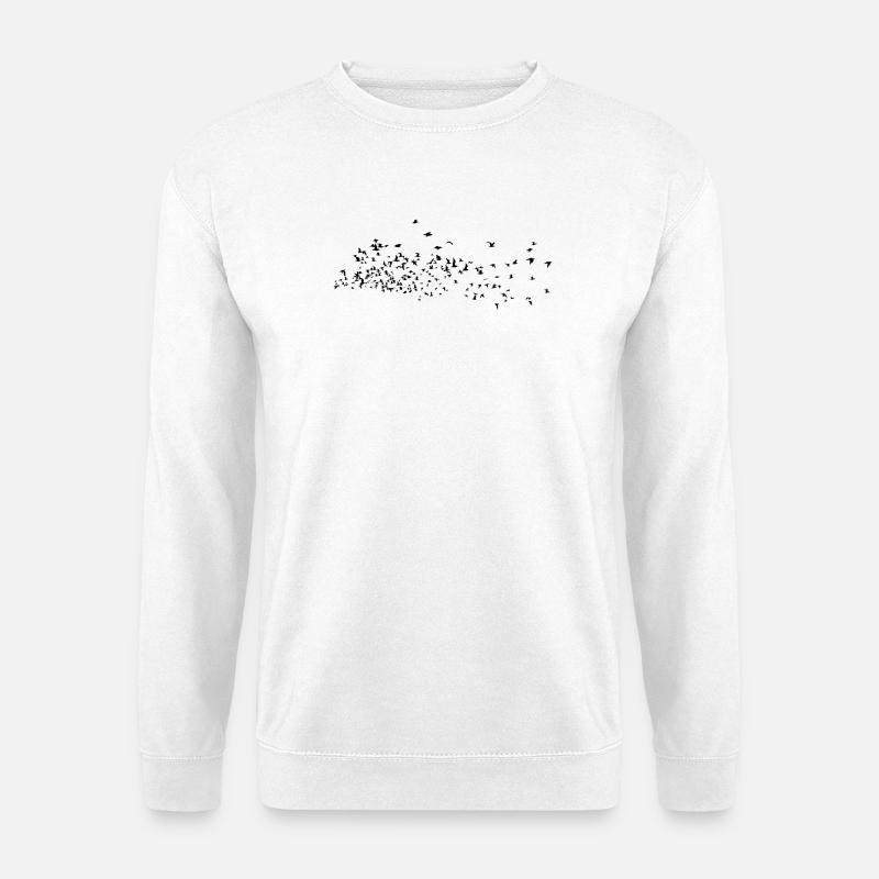 Vögel Tiere - Unisex Pullover - Weiß