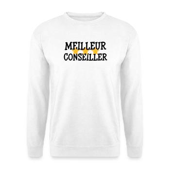 Meilleur Conseiller - Sweat-shirt Unisexe - blanc - Devant