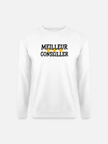 Meilleur Conseiller - Sweat-shirt Unisexe - blanc