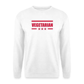 Vegetarian - Unisex Pullover - Weiß - Vorne