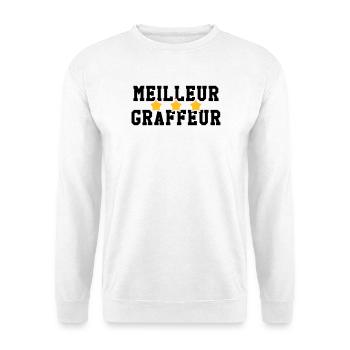 Graffiti / Tag / Writer / Street Art - Sweat-shirt Unisexe - blanc - Devant