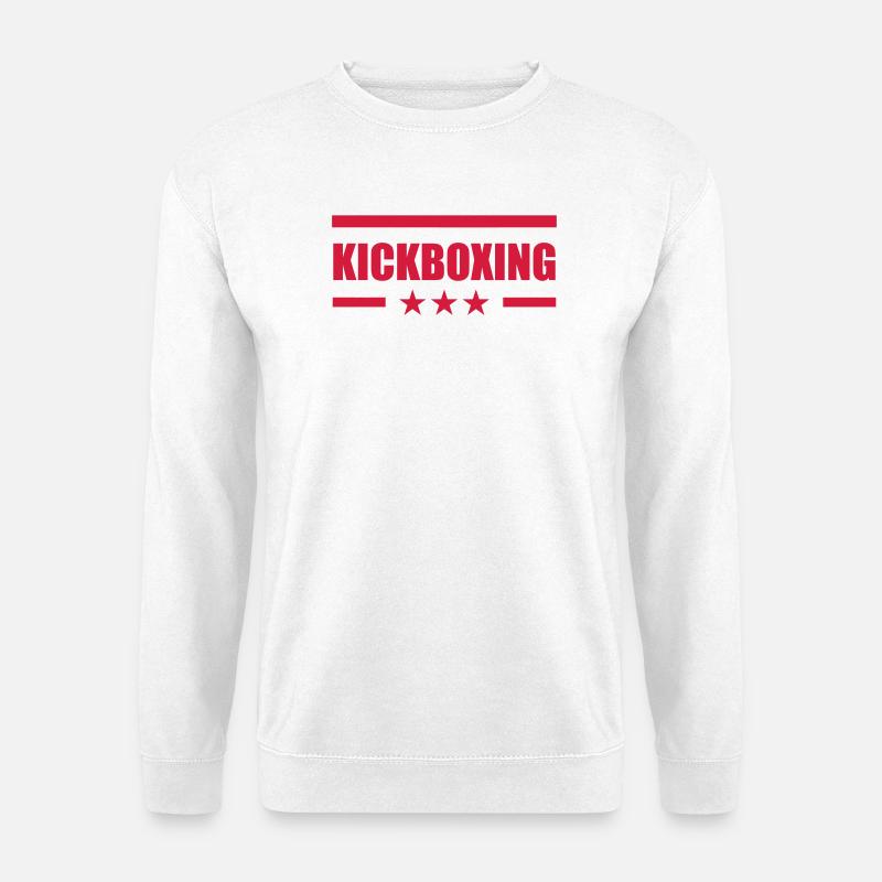 Kickboxen / Kickboxing / Kickboxer / Kick Boxing - Unisex Pullover - Weiß