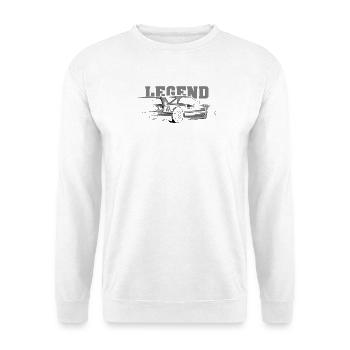Legend Symbol Team Fast Cars Sketch Illustration - Unisex Sweatshirt - white - Front