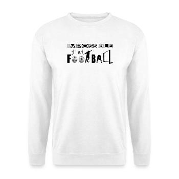 impossible - Sweat-shirt Unisexe - blanc - Devant