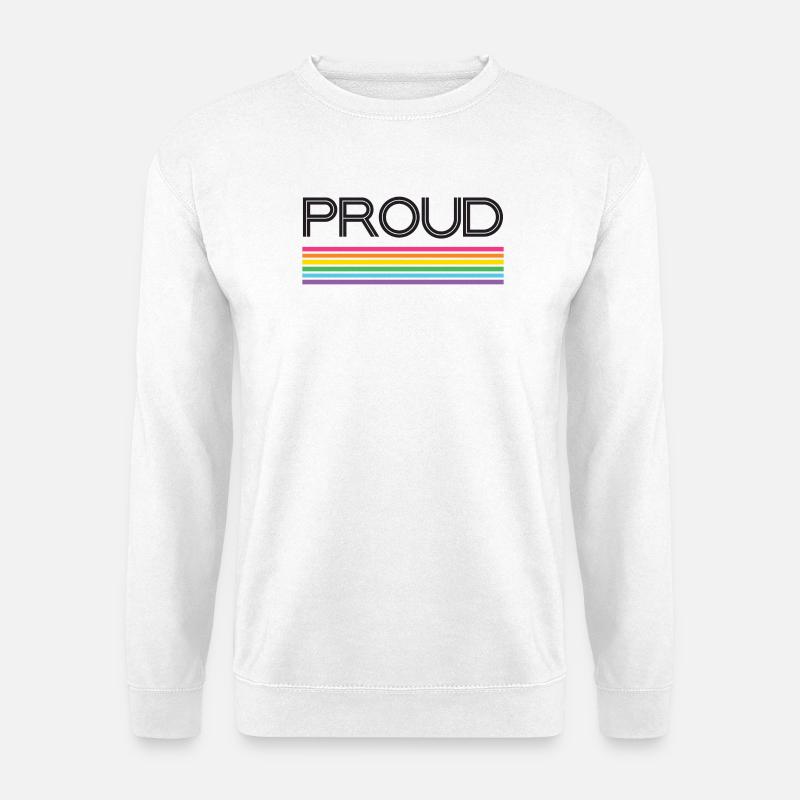 Pride Month LGBT - Stolz! - Unisex Pullover - Weiß