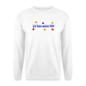 Fête des mères J’aime ma maman - Sweat-shirt Unisexe - blanc - Devant