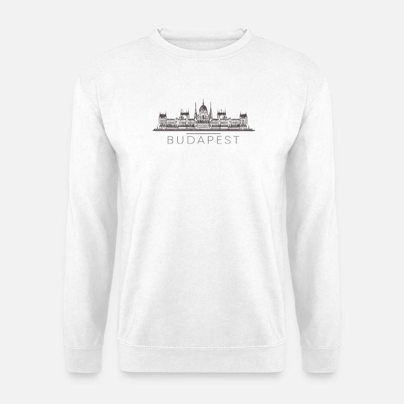 Budapest Ungarn - Unisex Pullover - Weiß