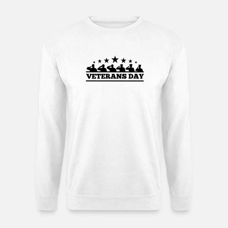 Emblem Veterans Day - Unisex Sweatshirt - white