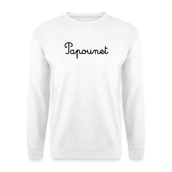PAPOUNET. DAD. FATHER'S DAY. HAPPY FATHER'S DAY - Unisex Sweatshirt - white - Front