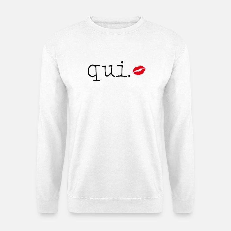 Qui - Little French Speaking - Unisex Pullover - Weiß