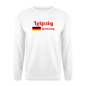 Leipzig, Allemagne- Imprimés élégants - Sweat-shirt Unisexe - blanc - Devant