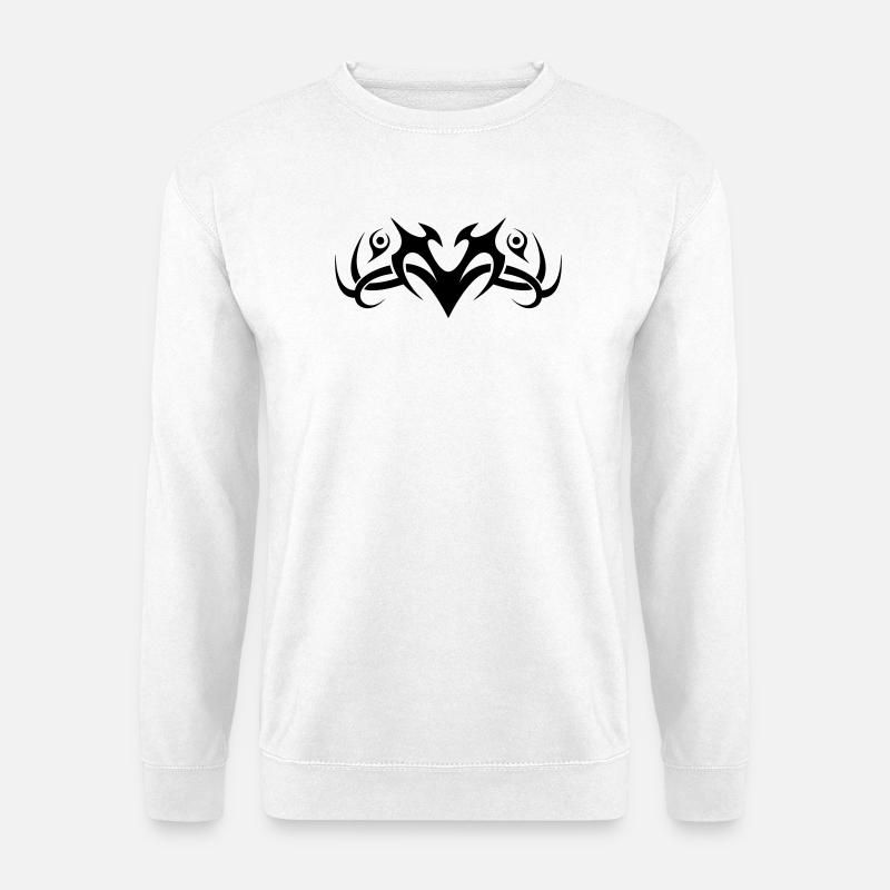 Tribal 8 von Helfspawn - Unisex Pullover - Weiß