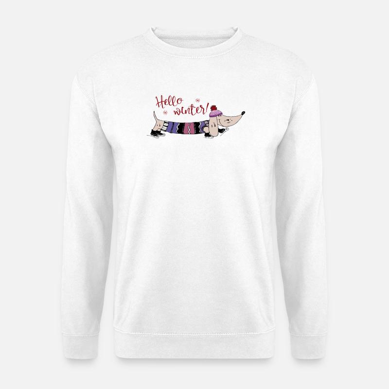 Hello Winter - Unisex Pullover - Weiß