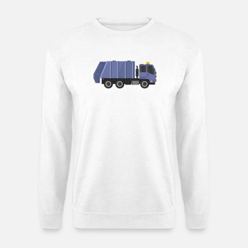Müllwagen - Unisex Pullover - Weiß